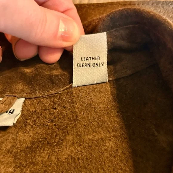 Marsh Landing Women’s Chocolate Brown Suede Leather Jacket Sz L - Picture 7 of 8